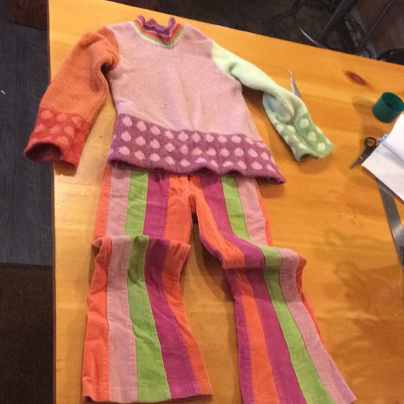 Deux par deux groovy outfit hippy Halloween - Picture 1 of 8